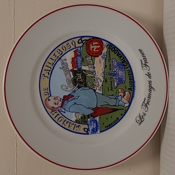 Set of 4 Vintage Cheeses of Frances Advertising Graphics Plates - Picture 6 of 17